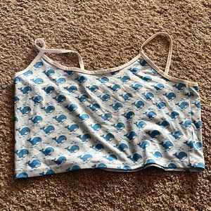 Whale crop top